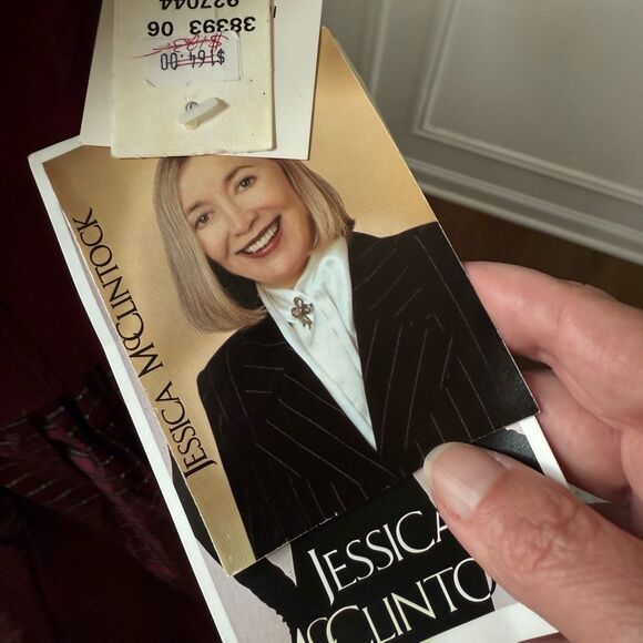 Vintage NWT NOS 90s Jessica McClintock GunneSax Burgundy Corset Steampunk Pirate - Picture 7 of 13